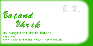 botond uhrik business card